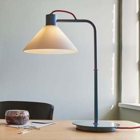 Lampe de table Spot verre bleu - HÜBSCH