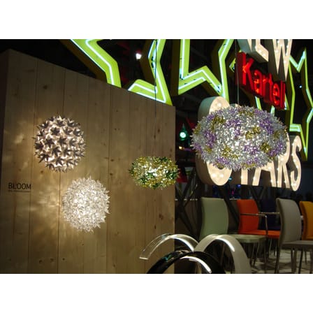 Applique Bloom plastique transparent / Plafonier - Ø 28 cm - Kartell