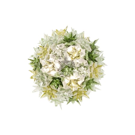 Applique Bloom plastique vert / Plafonier - Ø 28 cm - Kartell