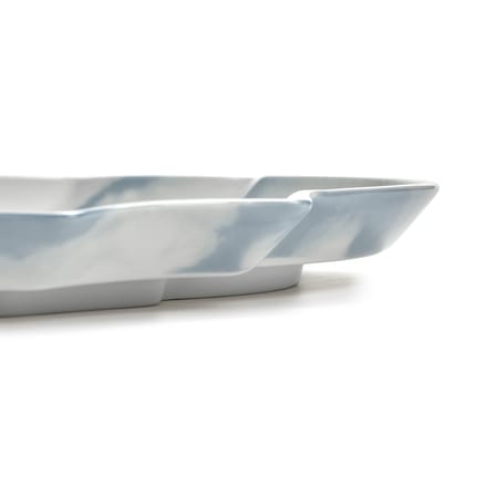 Assiette de présentation Rêves de Rêves céramique bleu / 36,6 x 26,5 cm - Serax