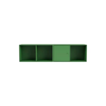 Rangement mural Line bois vert / L 139.2 x P 30 cm H 35.4 cm - MONTANA