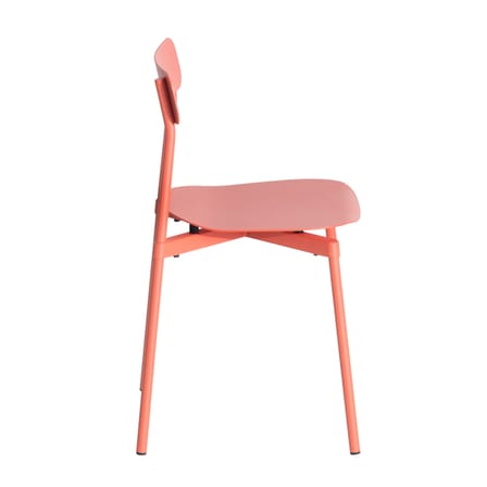 Stapelbarer Stuhl Fromme metall orange / Aluminium - Petite Friture