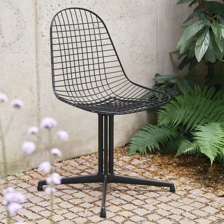 Stuhl Wire Chair DKL metall schwarz / (1951) - Fuß La Fonda - Vitra
