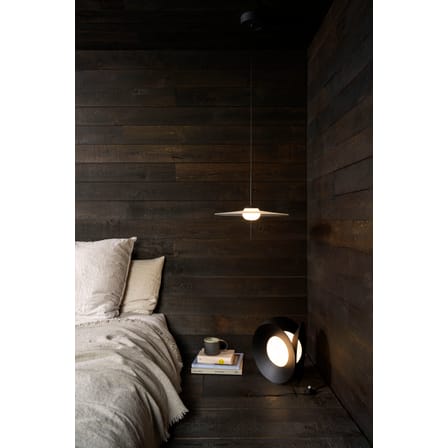 Suspension Mono M400 métal verre gris noir / LED - Ø 40 cm / Orientable - DCW éditions