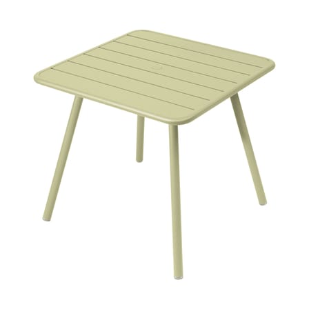 Table carrée Luxembourg métal vert / 80 x 80 cm - 4 pieds - Fermob