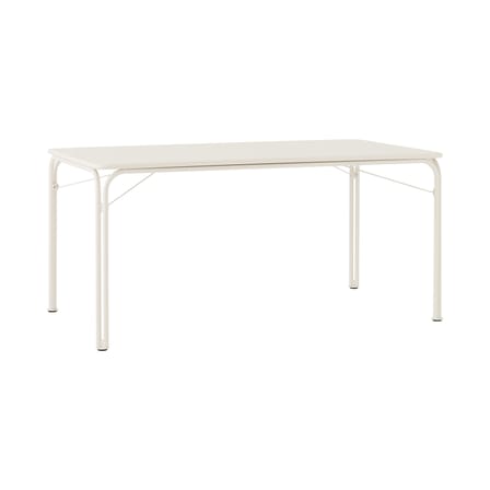 Table rectangulaire Thorvald SC113 métal blanc / 160 x 90 cm - 6 places - &tradition