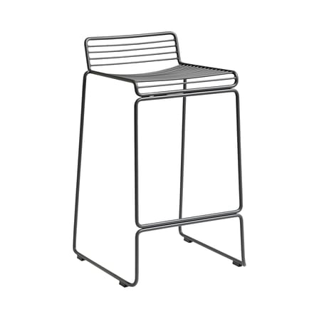 Tabouret de bar Hee métal gris / H 65 cm - Hay