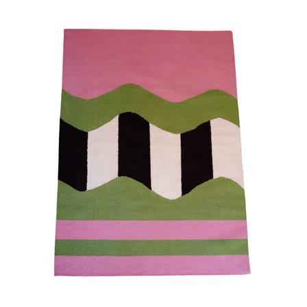 Teppich Vertigo textil bunt / 180 x 120 cm – handgewebt - COLORTHERAPIS
