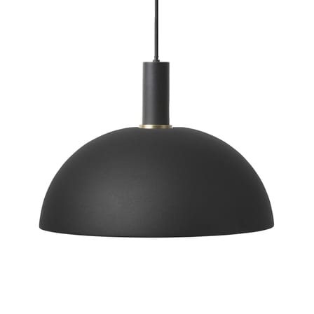 Abat-jour Dôme métal noir / Pour suspension Collect - Ø 38 cm x H 16 cm - Ferm Living
