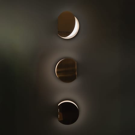 Poudrier LED Bathroom wall light metal / Mirror - DCW éditions