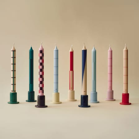 Set de 4 bougies longue Pattern - Hay