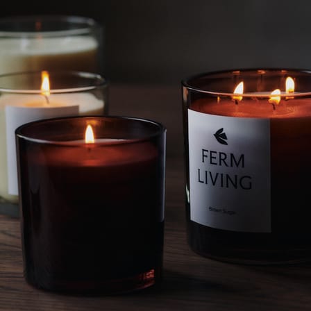 Bougie parfumée Vitto / Bergamote citronnée - H 10 cm - Ferm Living