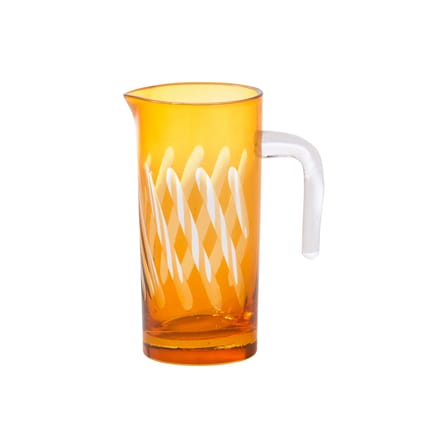 Carafe Tubular verre orange / 1 Litre - Pols Potten