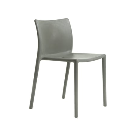 Chaise empilable RE Air-Chair plastique gris / Recyclé - Jasper Morrison, 2000 - Magis