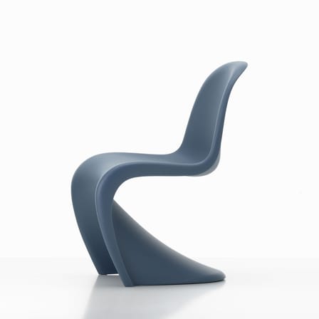 Chaise enfant Panton Junior plastique bleu / By Verner Panton, 1959 - Vitra