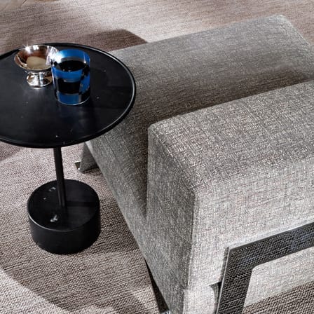 9 Coffee table stone black / Ø 40 x H 49 cm - Piero Lissoni, 2014 - CASSINA