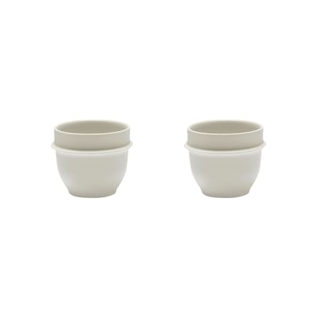 Espressotasse Dune keramik weiß / By Kelly Wearstler - 2er-Set - Ø 7,5 x H 6 cm - Serax