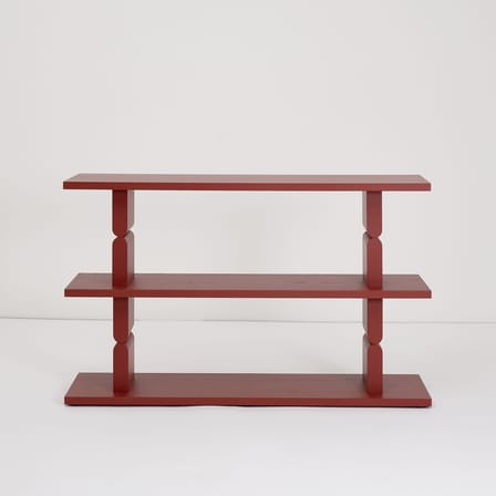 Étagère Coloured Wood Noon bois rouge / L 118 x H 107 cm - NOBODINOZ