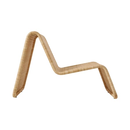 Fauteuil bas P3 / Rotin tressé main - Réédition 1964 - Gubi