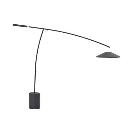 Lampadaire Contra métal noir / Orientable - H 188 x L 256 cm - Muuto