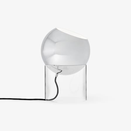 Lampe de table Topan VP13 métal argent / H 31 cm - Verner Panton, 1959 - &tradition