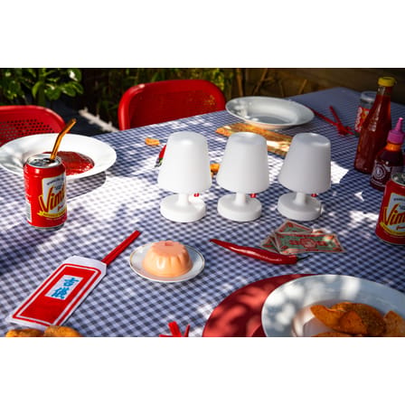 Set de 3 lampes extérieur sans fil rechargeables Edison the Mini / Ø 9 x H 15 cm - Fatboy