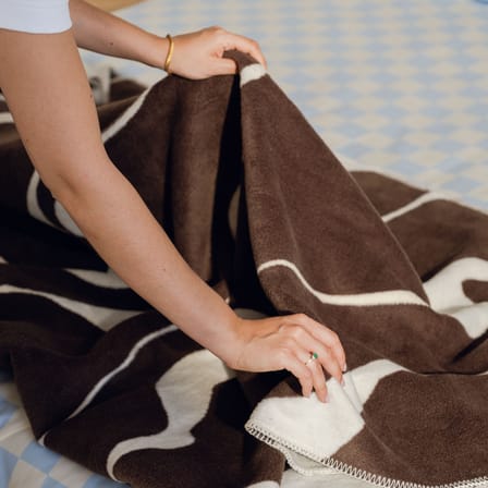Plaid Felu marron / 150 x 200 cm - NOO.MA