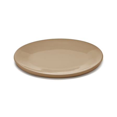 Assiette de présentation Dune céramique beige / Plat de service ovale - By Kelly Wearstle / 46 x 34 cm - Serax