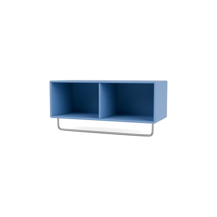 Étagère Coat bois bleu / Penderie - L 69,6 x H 24 x Prof. 30 cm - MONTANA