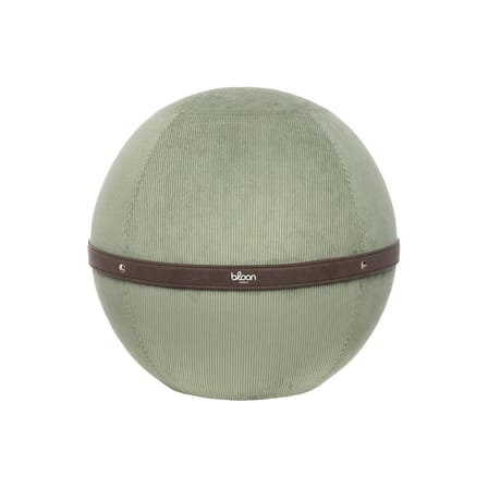 Pouf Côtelé Regular vert / Ergonomique - Ø 55 cm / Velours côtelé - BLOON PARIS