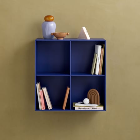 Rangement mural Show bois bleu / L 69,6 x P 30 x H 69,6 cm - MONTANA