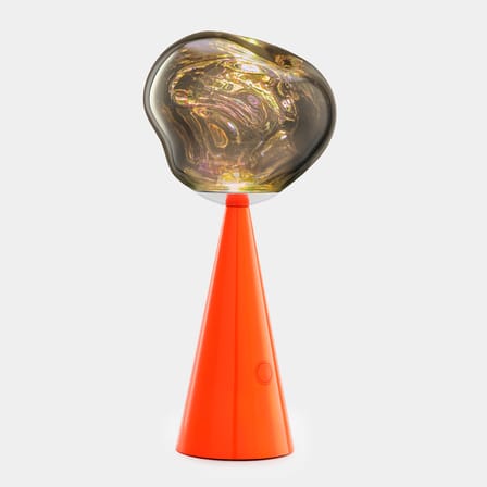Schnurlosleuchte Melt Portable LED plastikmaterial orange / H 28,5 cm - Ändert die Farbe - Tom Dixon