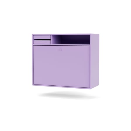 Secrétaire mural Studio bois violet / L 69,6 x H 58,2 cm - MONTANA