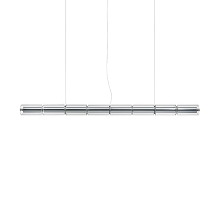 Suspension Luce Cilindrica S1 verre transparent / L 167 cm - Flos