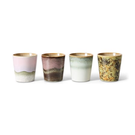 Set de 4 tasses à café 70s ceramics / 23 cl - HK LIVING
