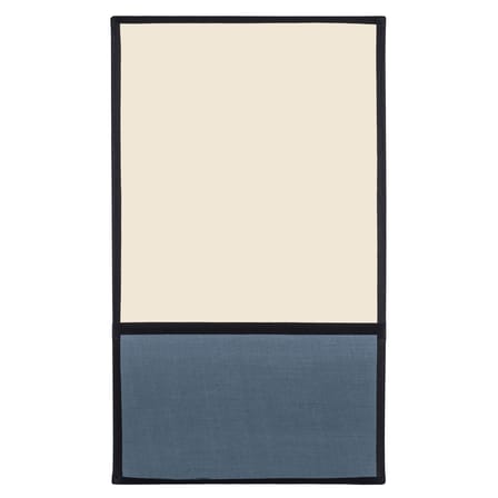 Applique Radieuse tissu blanc bleu beige / H 36 cm - Coton / Non électrifiée - Maison Sarah Lavoine