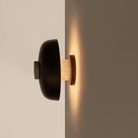 Applique Reverse LED métal marron / Variateur tactile - Audo Copenhagen