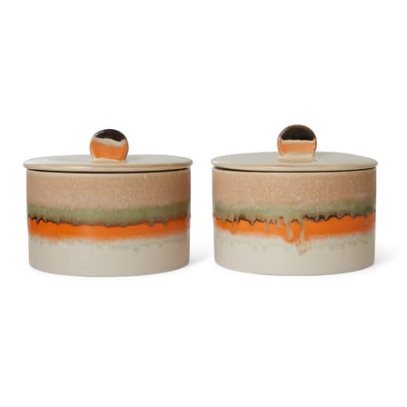 Boîte hermétique 70s ceramics / Ø 17 x H 14 cm - 1,65 L - HK LIVING