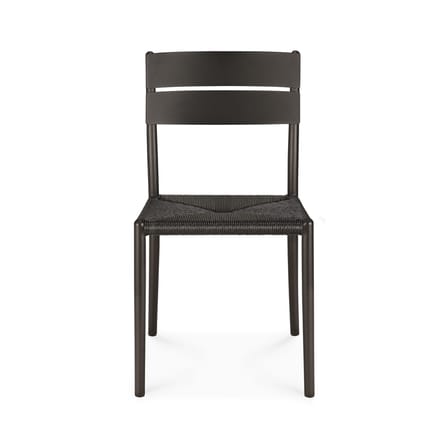Chaise Elin métal marron / Assise corde - Ethnicraft