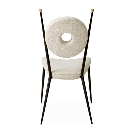 Chaise rembourrée Rondo tissu beige - Jonathan Adler