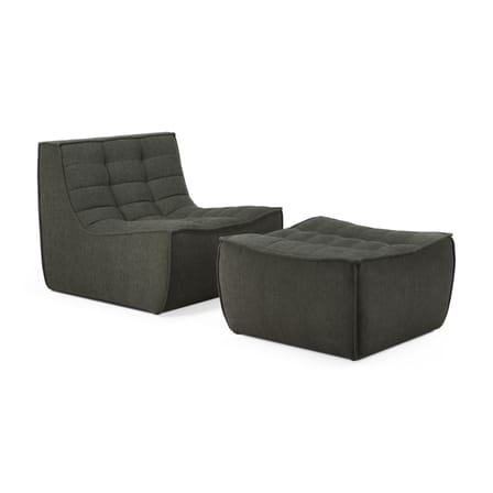 Chauffeuse N701 tissu vert - Ethnicraft