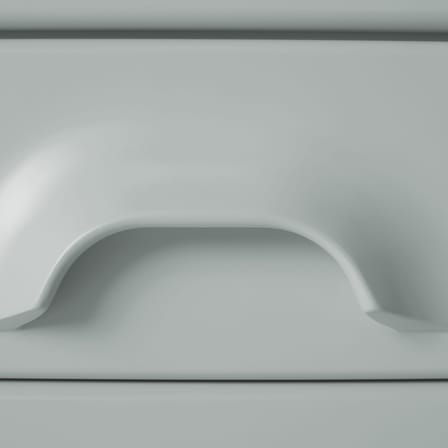 Commode Chest of drawers bois bleu / Chiffonnier 6 tiroirs - L 45 x P 40,5 x H 97,5 cm - HK LIVING