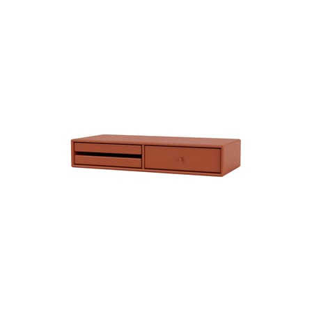 Coiffeuse Makeup bois orange / Console murale - L 69.6 x P 30 x H 12.6 cm - MONTANA