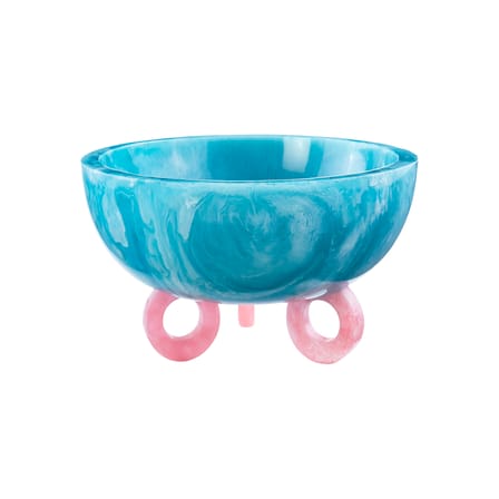 Coupe Mustique Disc bleu / Ø 23 x H 13 cm - Acrylique - Jonathan Adler