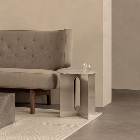 Androgyne End table metal silver / Ø 40 x H 43 cm - Audo Copenhagen