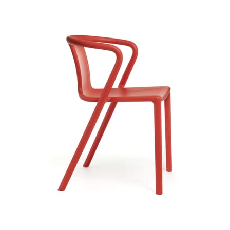 Fauteuil empilable Air-Armchair plastique rouge / Jasper Morrison, 2006 - Magis