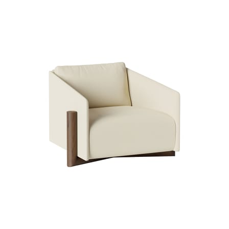 Fauteuil rembourré Timber tissu beige - KANN DESIGN