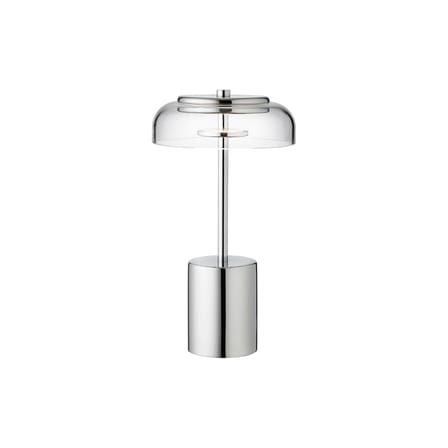 Kabellose, wiederaufladbare Außenlampe Blossi LED plastikmaterial silber / H 26 cm - NUURA