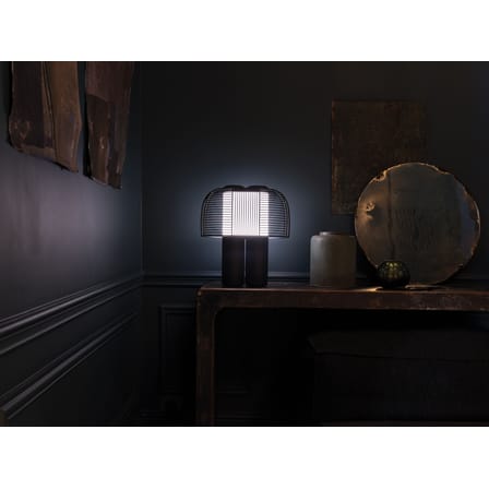 Lampe de table Yasuke LED métal noir / L 39,5 x H 43 cm - DCW éditions