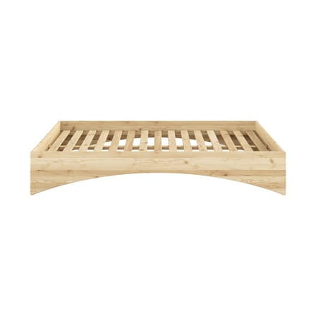 Lit double Orbit bois naturel / Pour matelas 160 x 200 cm - KARUP